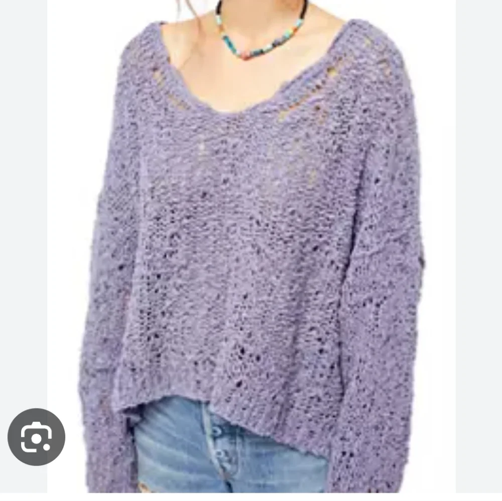 Free People  Sunday Shore cotton blend swe…